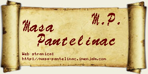 Maša Pantelinac vizit kartica